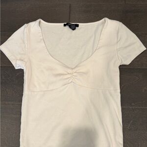 Forever 21 Elegant Cream Women's Top